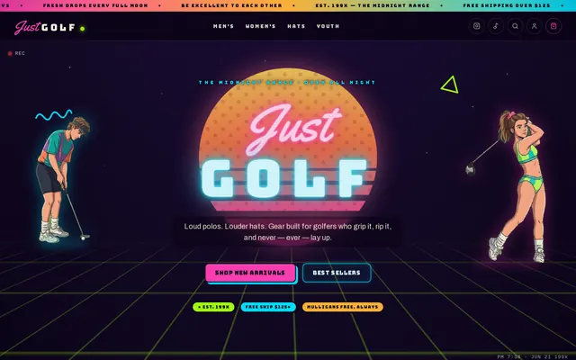Just Golf storefront